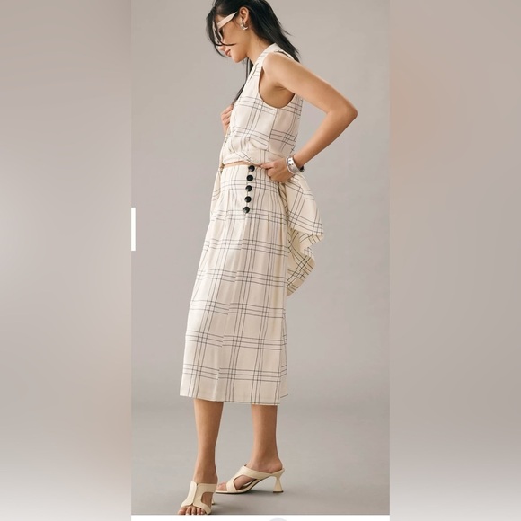 Anthropologie Maeve Pleated Linen
Blend Culottes, Size 10-NWT - Picture 2 of 11